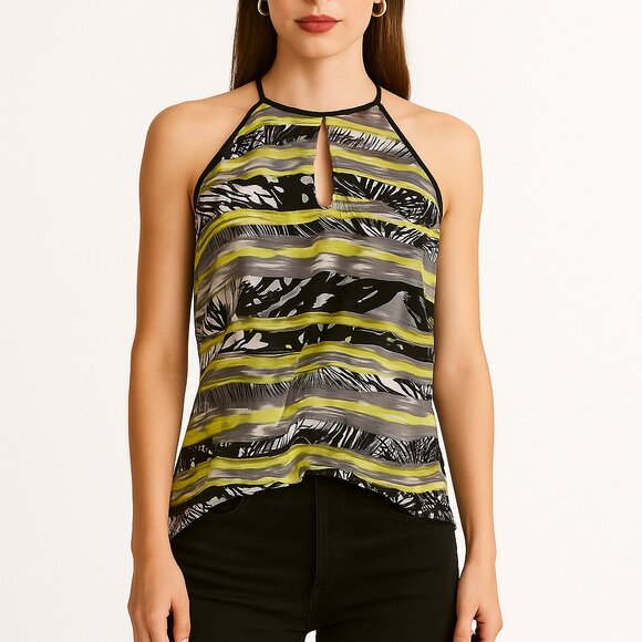 Parker Jezebel Silk Cami Halter Style Tank Top NWT - Picture 1 of 11